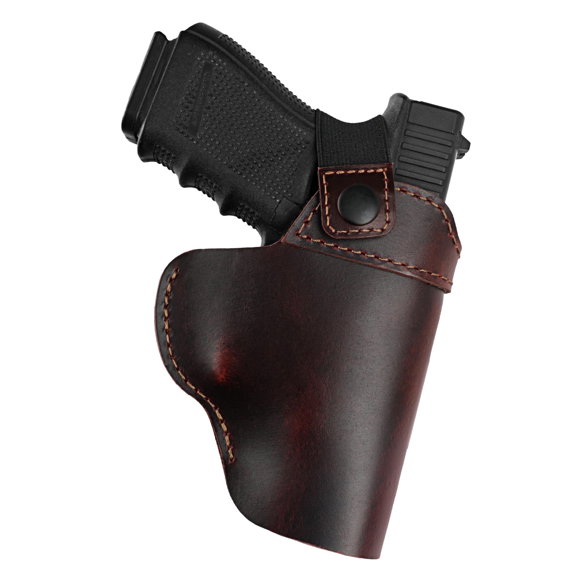 Sponsored Ad - OWB Genuine Leather Gun Holster with Retention Strap Compatible with Glock 19/43/43X, Taurus G2C/G3C/G3, S&W M&P Shield, SCCY, Springfield XD/Hellcat, Sig P365/P320 and Similar Sized Guns