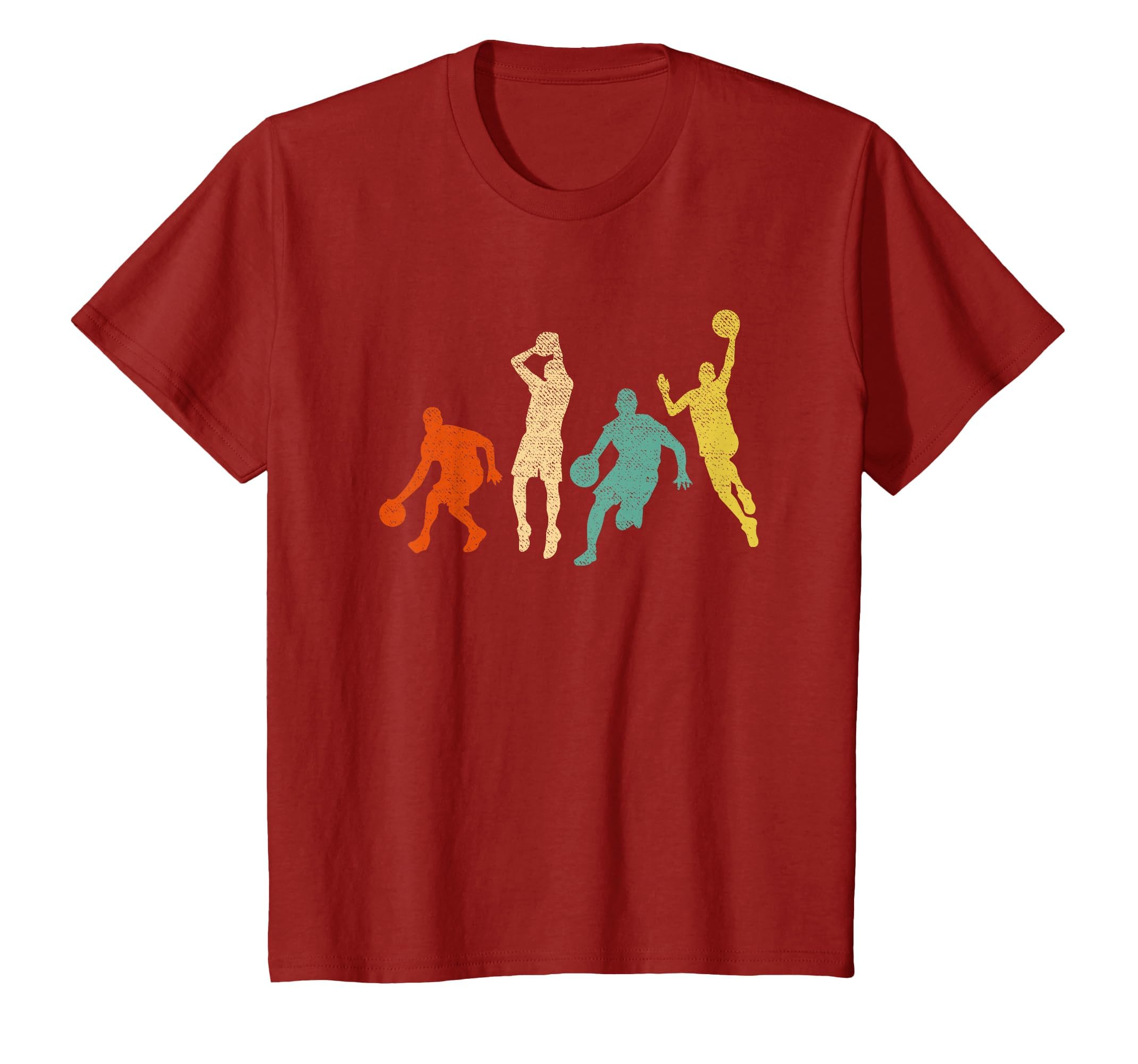 Vintage Basketball Ball Graphic Design Basketball Fan Player T-Shirt