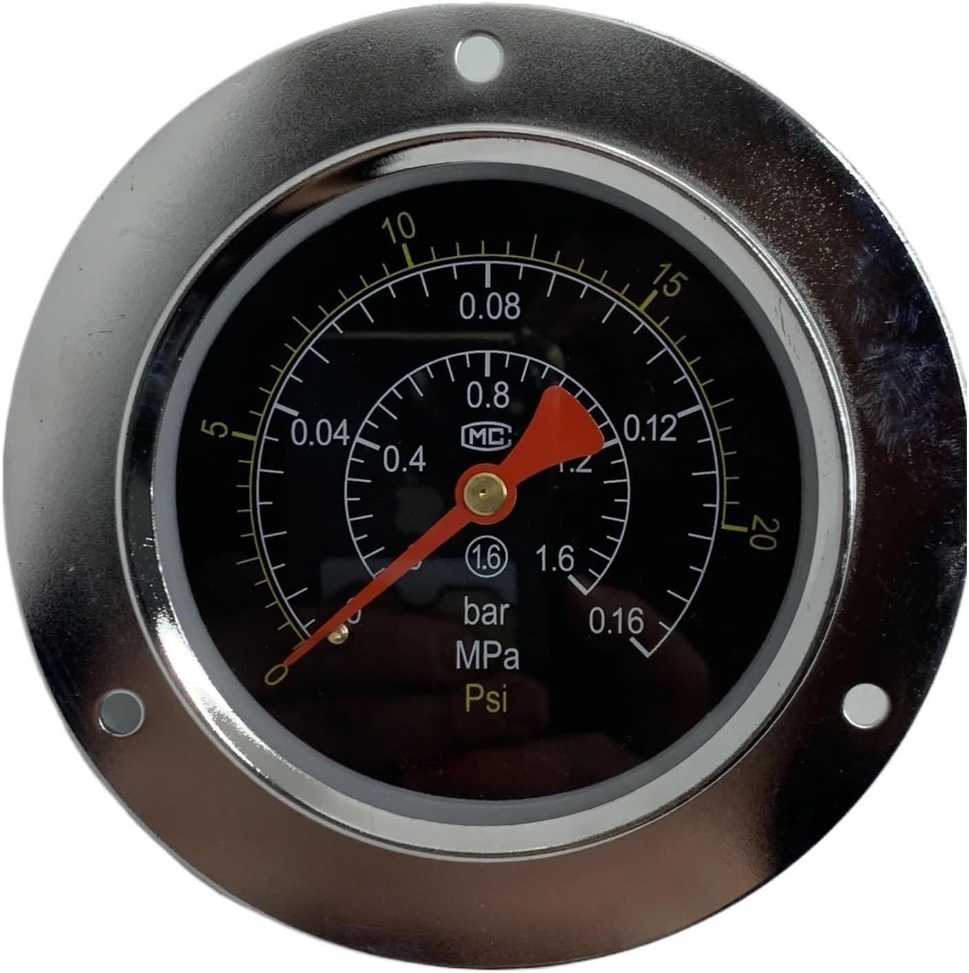 0.16/0.25/1.6/6MPA Pressure Gauge Diesel Test Bench Part Diameter 133mm(1.6mpa)