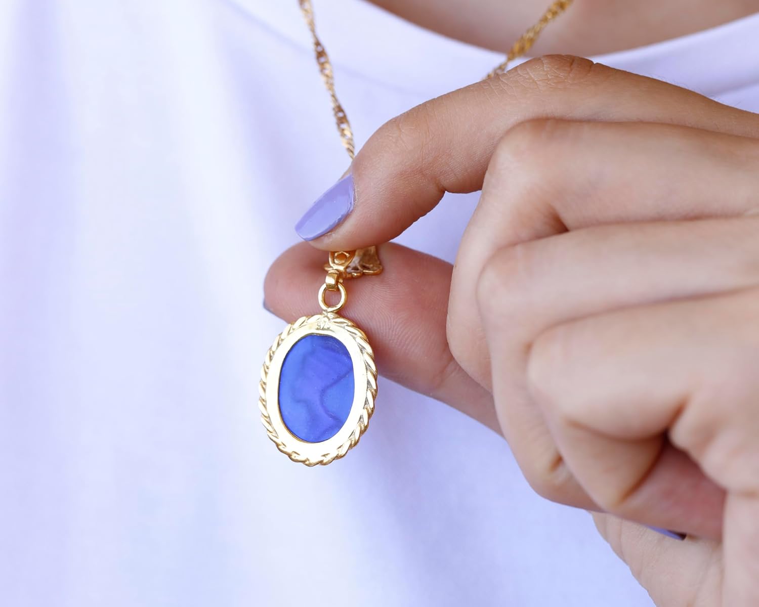 Cancer Signet Intaglio Pendant 24K Gold Vermeil 925 Sterling Silver Rope Twist Pendant Ancient Coin Silver Necklace Handmade Women's Pendant Minimalist Perfect Gift