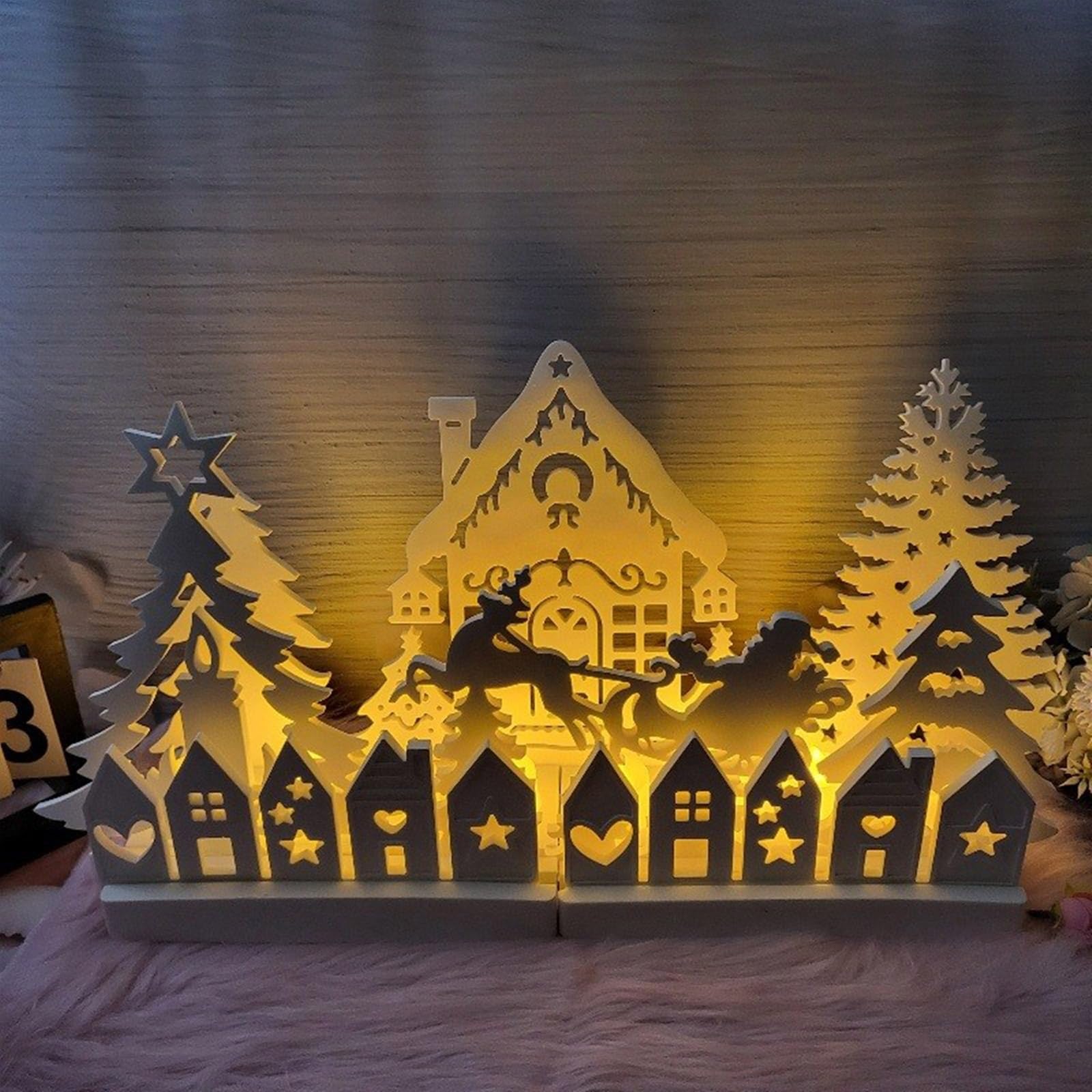 8 portacandele in silicone a tema natalizio per resina epossidica, portacandele, supporto, stampi per decorazioni natalizie