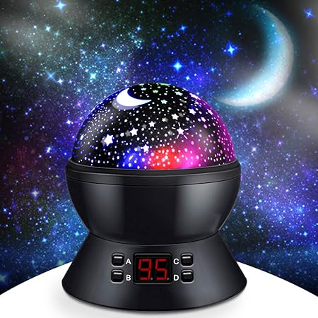 Amazon.com: Star Projector Night Light with 360-Degree Rotating/Timer
