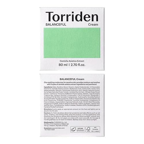 Miniatura 9 de Torriden Crema equilibrada de 2.7 fl oz (2.70 onzas líquidas) | Hidratante calmante y nutritivo para pieles grasas y sensibles | 5D CICA, ácido