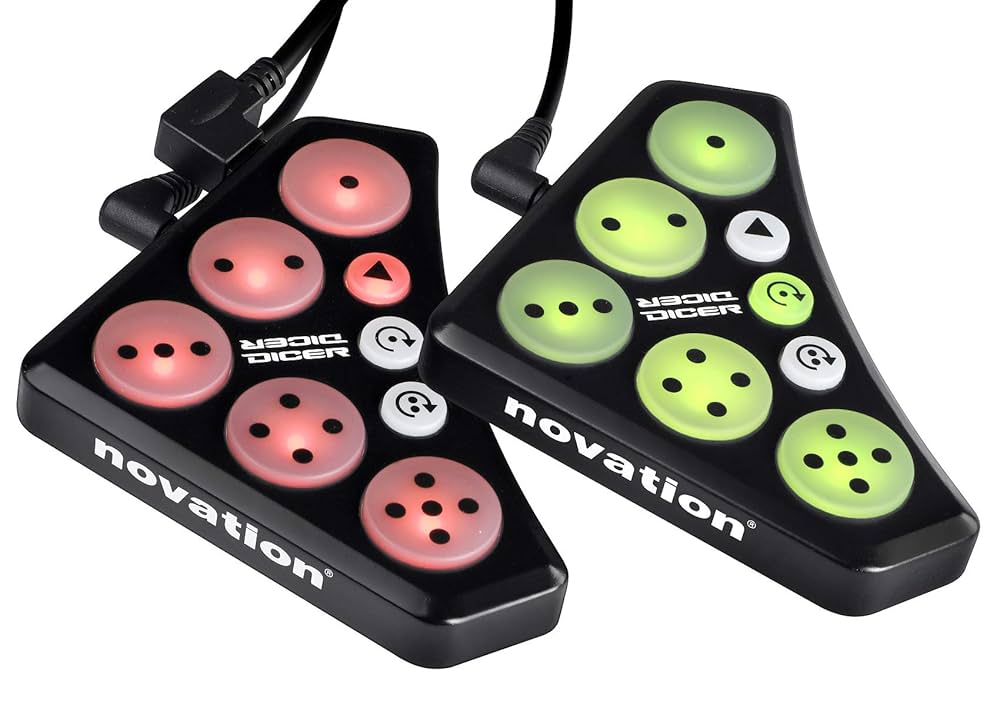 Novation DicerデジタルDJ キューポイントとルーピングコントロール Novation DicerデジタルDJ キューポイントとルーピング