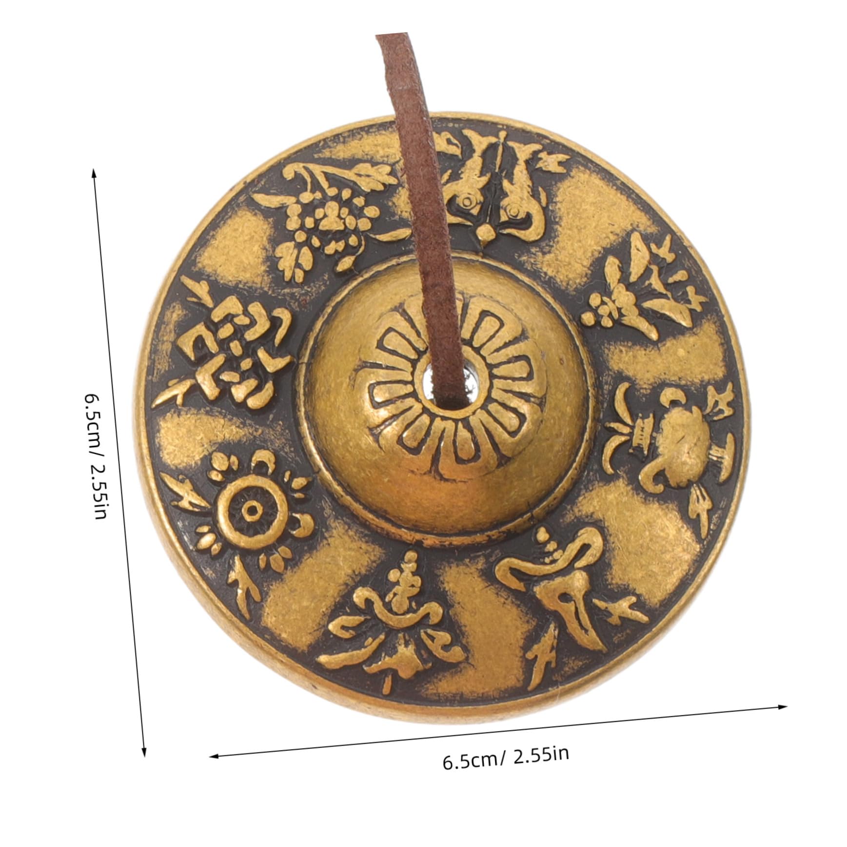 SUPVOX Cymbals Bells Vintage Brass Meditation Chime Ringing Bell for Feng Shui and Yoga