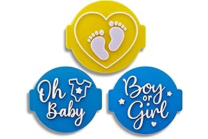 Baby Shower Fondant Embosser Stamp for Cakes