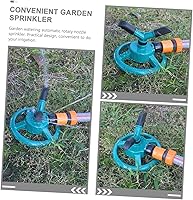 Vista 9 de Wakauto Automatic Rotating Lawn Sprinkler Spray Mode Garden Watering Tool with Stable Base for Vegetable and Above Ground Irrigation