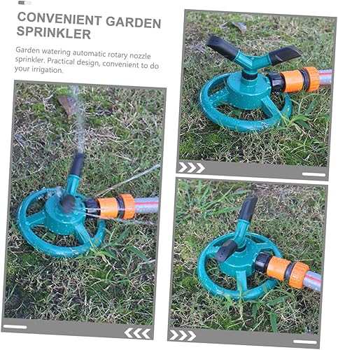 Miniatura 9 de Wakauto Automatic Rotating Lawn Sprinkler Spray Mode Garden Watering Tool with Stable Base for Vegetable and Above Ground Irrigation