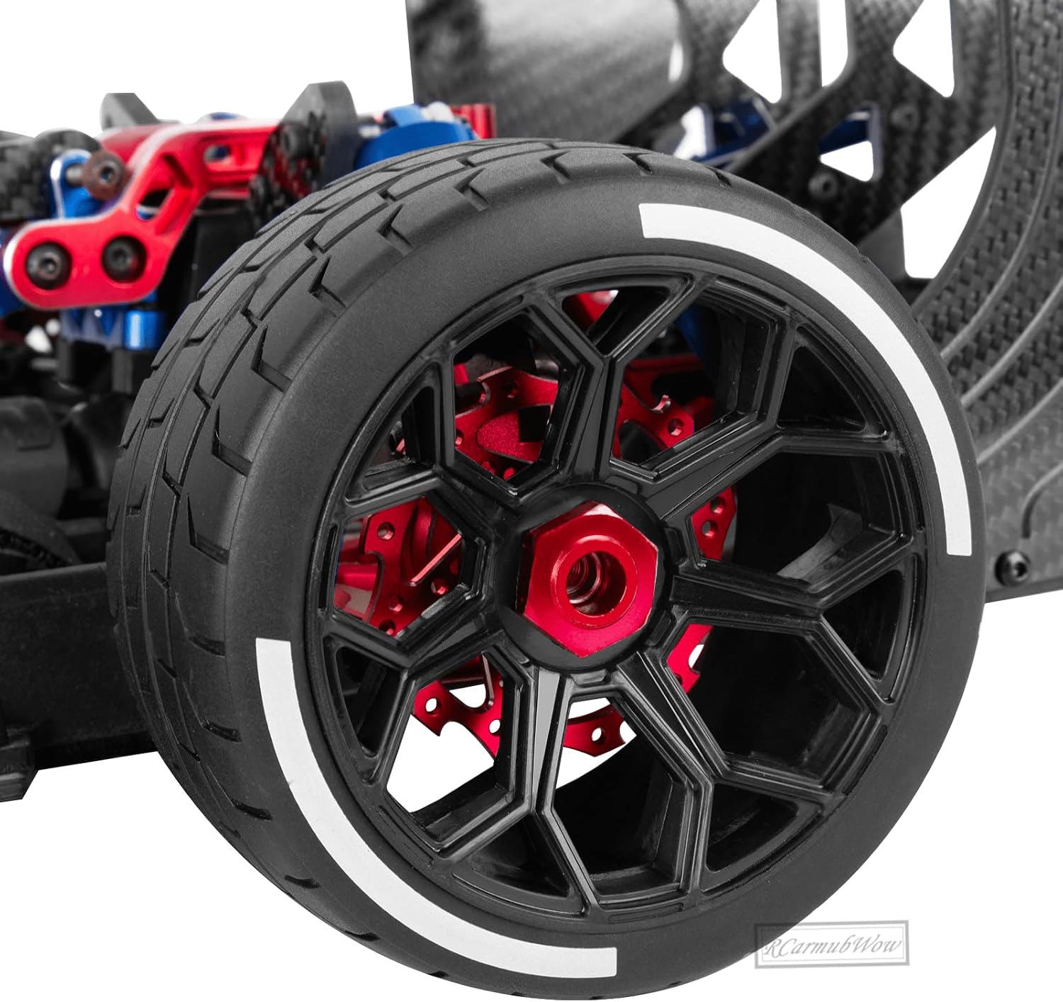 RC Brake Disc w/ Hex Upgrades Part for 1/7 Infraction/Felony 6S BLX,Limitless,1/8 Typhon 6S BLX,Alloy Aluminium Brake Disc & Hex Hops Up,Red