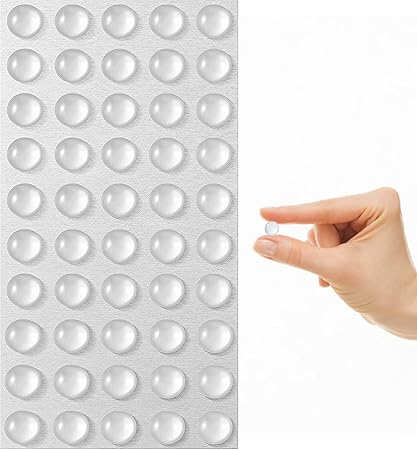 Miramar Silicone Door Bumpers Mini Buffer Furniture Pads,Rubber Feet Bumper Pads,Clear Adhesive Door Bumpers Protector Furniture Door Drawers for Furniture Glass Tables Crafts Wall(50pcs)