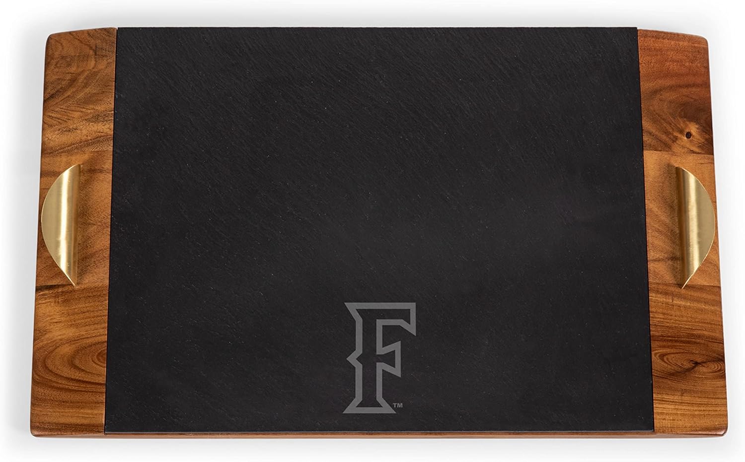 PICNIC TIME NCAA Unisex-Adult NCAA Covina Acacia and Slate Serving Tray, Charcuterie Board Set