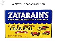 Vista 5 de Zatarain's - Paquete de condimentos para hervir cangrejos de cangrejo de cangrejo con (1) hervir en bolsa (1) líquido concentrado de camarones