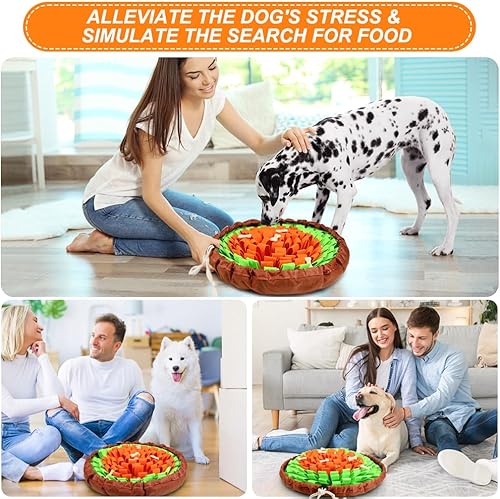 Miniatura 7 de Alfombrilla ajustable para olfatear perros, alfombrilla de olfateo para mascotas para juegos interactivos, juguetes de enriquecimiento para perros