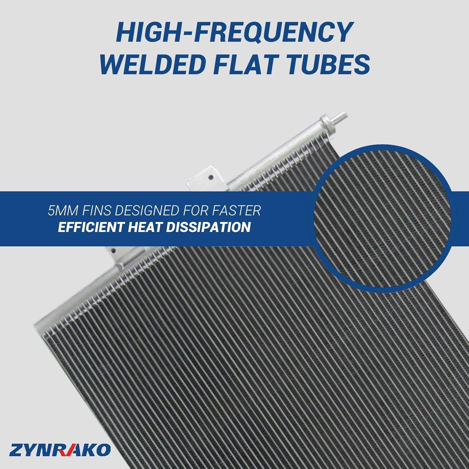 Air Conditioning A/C Condenser Compatible with Hyundai Santa Fe 2013-2018 3.3L GAS,for Santa Fe Sport 2013-2018 2.4L GAS AC Condenser Replace HY3030153 976062W500