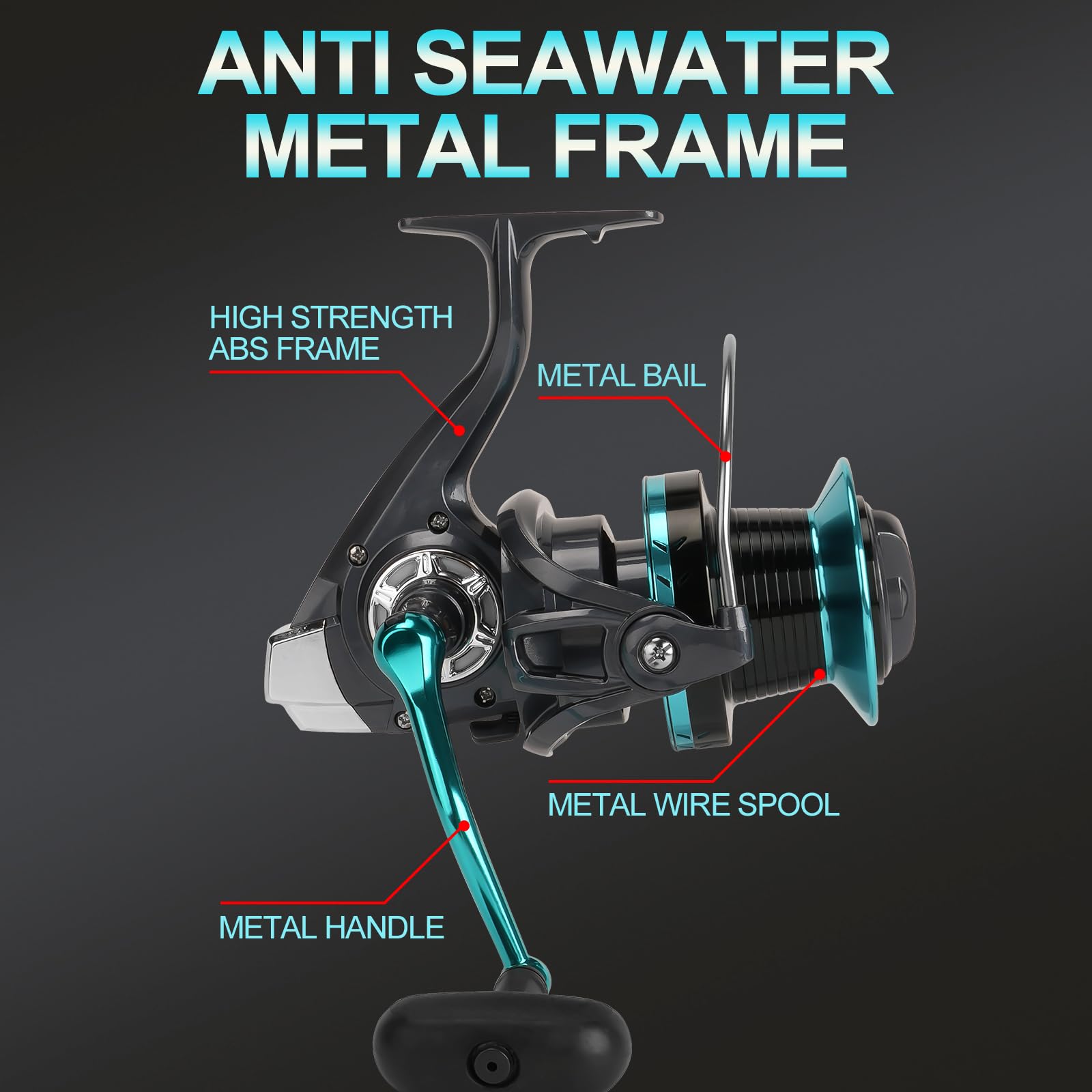 Amazon | TEBEN (ティーベン) サーフフィッシングリール - 4.0:1