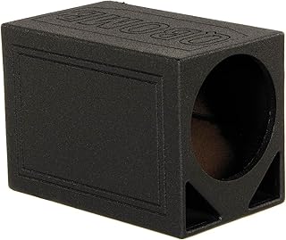 Rockville RQ12TB Single 12" Triangle Ported Subwoofer Box, BedLined, 2.2 Cu.Ft. Air Space, 35Hz Tuning, 3/4" MDF, Spring-Loaded Terminals, for Car Audio Systems