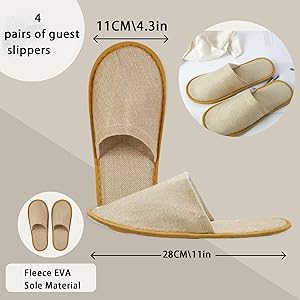 Pantofole In Pile Morbide Per Ospiti - Set Di 4 Paia Antiscivolo, Ideali Per Hotel, Spa E Casa - Foto 7