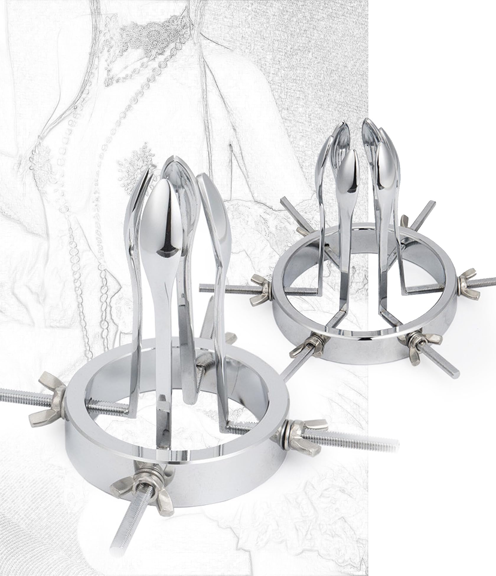 Extenseur Anal Vaginal Dilatateur Dilatation Anale En Acier Inoxydable Jouet Spéculum Fétiche Masturbation Ensemble De Plug Sexuel SM Extrême