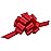 Red Decorative Gift Pull Bows - 5 Wide, Set of 10, Christmas, Presents Wrapping Ribbons, Gift Basket Decor, Patriotic Birthday, Wreath, Fundraiser, Retail Display Packaging Wrap