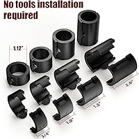 Vista 2 de Abrazadera de tubo de fijación de varilla de elevación para silla de oficina. Conecta la abrazadera al pistón de cilindro de silla de oficina grande