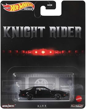 Hot Wheels Retro Entertainment Collection of The Knight Rider KITT 164 Scale Vehicle from Blockbuster Movies, TV, Video Games, Iconic Replicas for Play or Display, Gift for Collectors