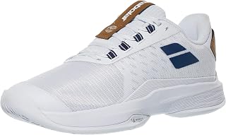 Babolat Men's Jet Tere 2 All Court Wimbledon Limited Edition Tennis Shoes (White/Blue Navy)