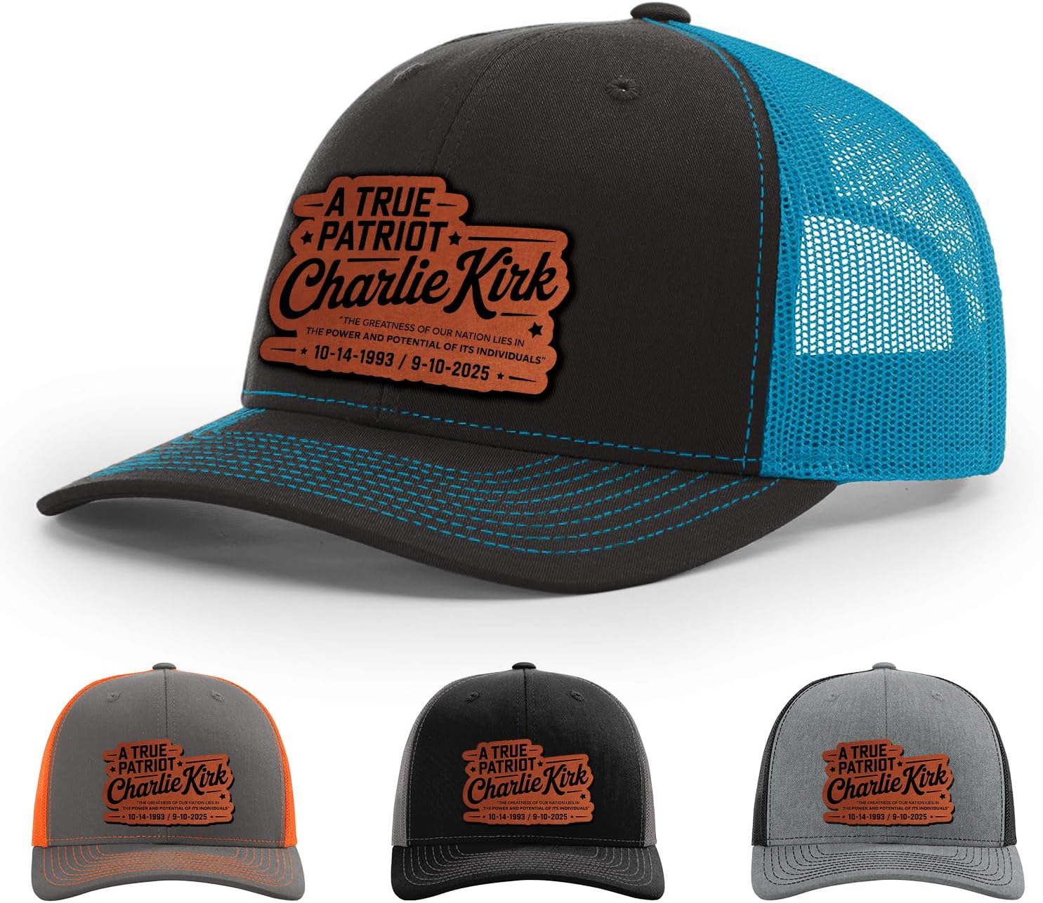 Memorial Charlie Kirk Hat, A True Patriot Hat