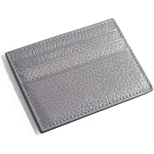M-Plateau Super Slim Genuine Leather Credit Card Wallet