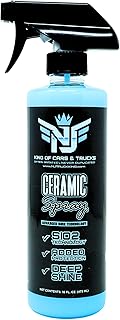 16oz Ceramic Spray for Cars, Trucks, Boats, Motorcycles – SiO2 Hydrophobic Coating, High Gloss Finish, UV Protection, Water Beading, Easy Spray-On Formula for Paint, Glass, Chrome & Plastics