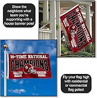 Vista 3 de Bandera de Alabama Crimson Tide 2020 18 Time College Football Champions