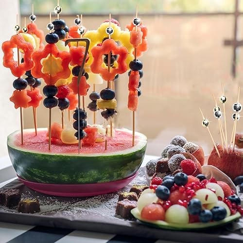 Miniatura 4 de 200 palillos de cóctel, palillos de dientes de bola de discoteca, palillos de dientes para aperitivos, palillos de dientes de cóctel, para