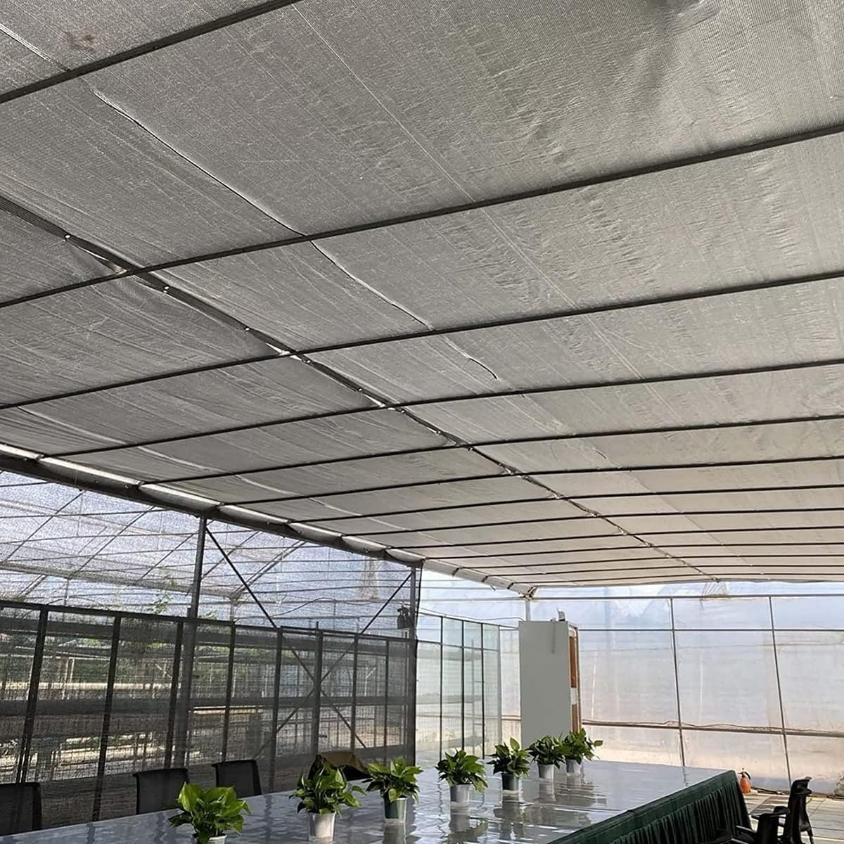 99% Aluminum Thermal Reflective Shade Cloth - Silver Shade Fabric Roll with Grommets, Outdoor Mesh Tarp for Deck, Patio, Porch, Car - Ultimate Rain & Sun Protection Cover