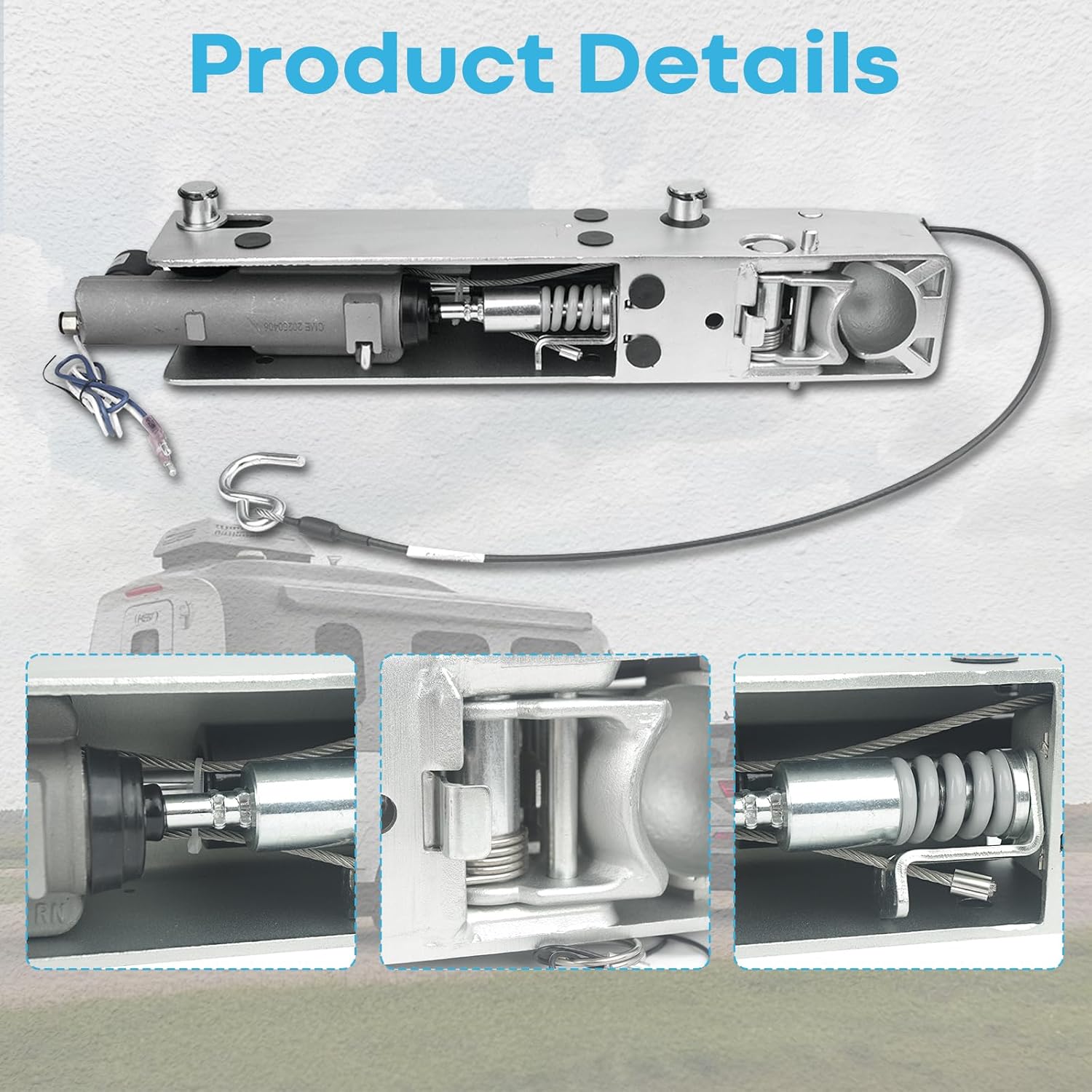 34044 Tandem Hydraulic Disc Brake Actuator Inner Slide 2" Ball 7500LB, Hydraulic Disc Brake Actuator Disc Brake Actuator Part#：A-60