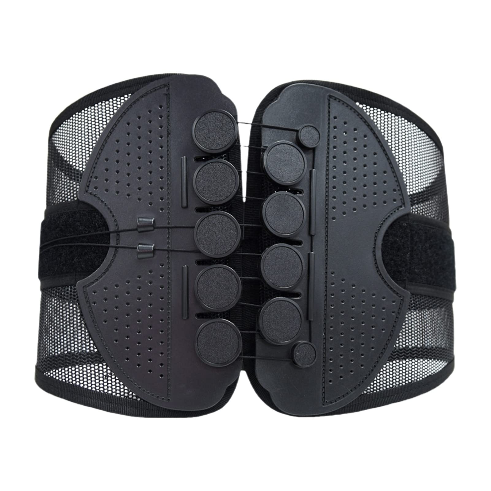 Worparsen Breathable Mesh Waist Support Belt for Lower Back Pain Relief Lumbar Support Ergonomic Stretchy Mobility Improving Black M