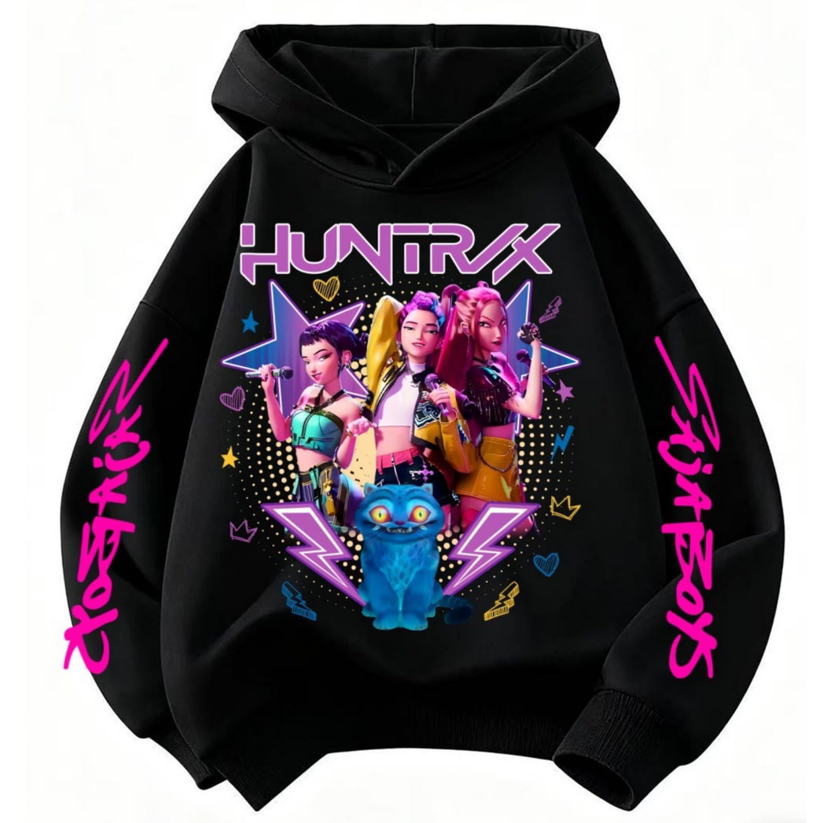 SXMURP K-Pop Hoodie For Girls Teens Trendy Long Sleeve Sweatshirt Graphic Print Cozy Hunters Hoodies — view 6