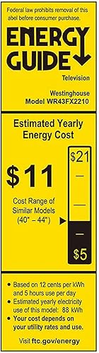 Miniatura 9 de Westinghouse Roku TV - Televisión inteligente de 43 pulgadas, LED 1080P Full HD con conectividad Wi-Fi y aplicación móvil, pantalla plana compatible