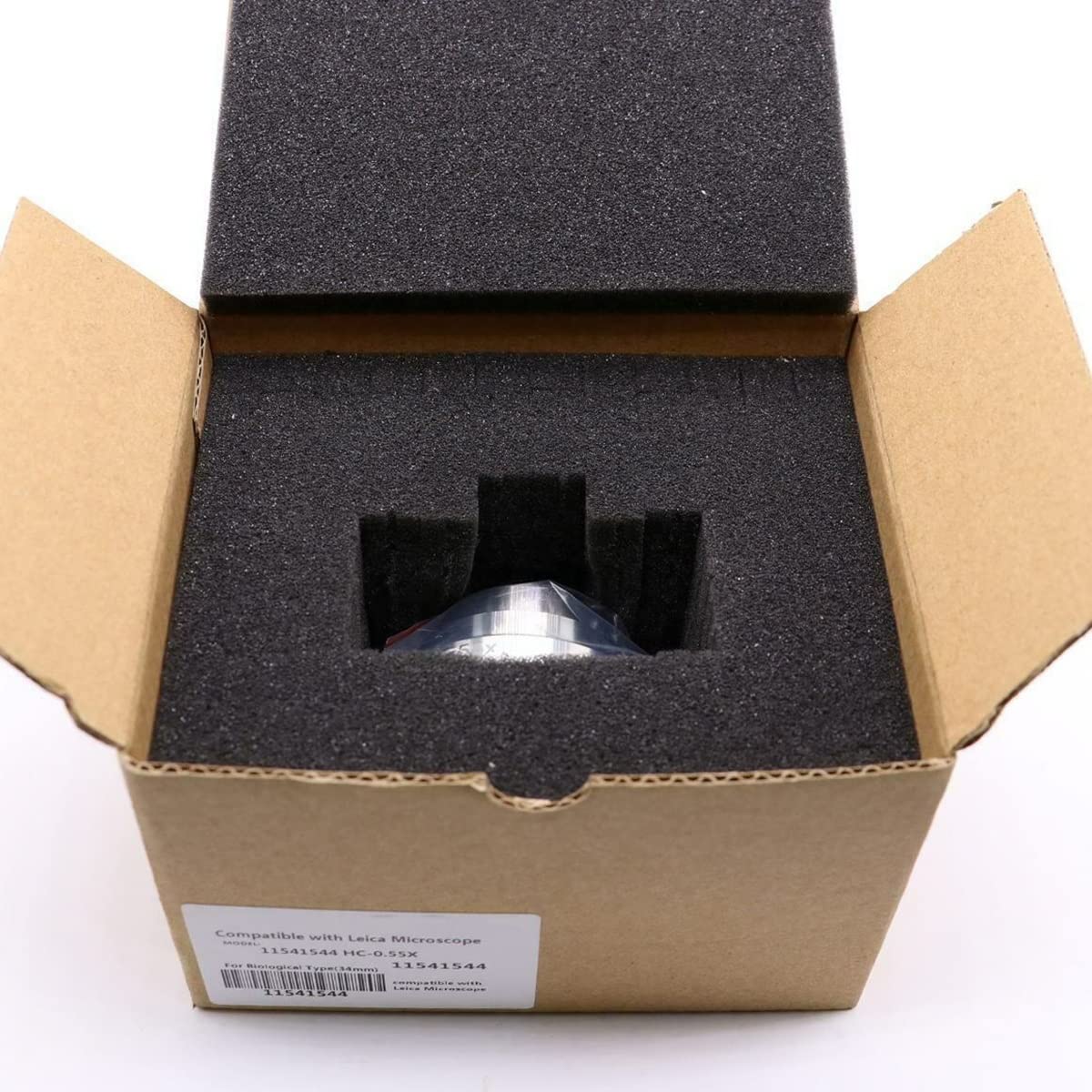 Kit de accesorios para microscopios Adaptador de cámara óptico de montaje en C de acero inoxidable, 0,35x, 0,55x, 1x, for microscopios, conexión de adaptador ocular Digital Portaobjetos de microscopio