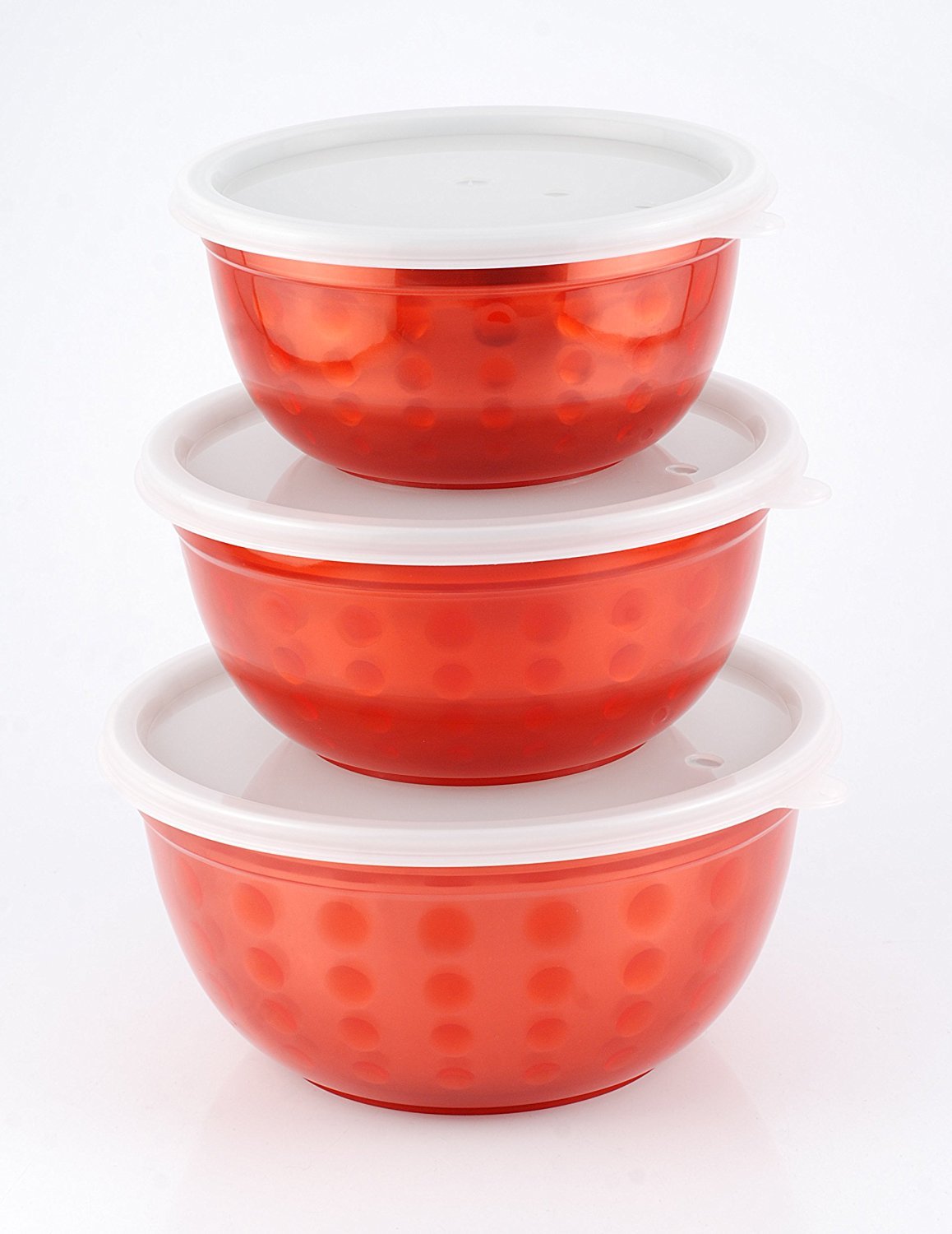 Miracle Microwave Safe Plastic Coated UBowl 16/18/20 cm (Set of 3)_0