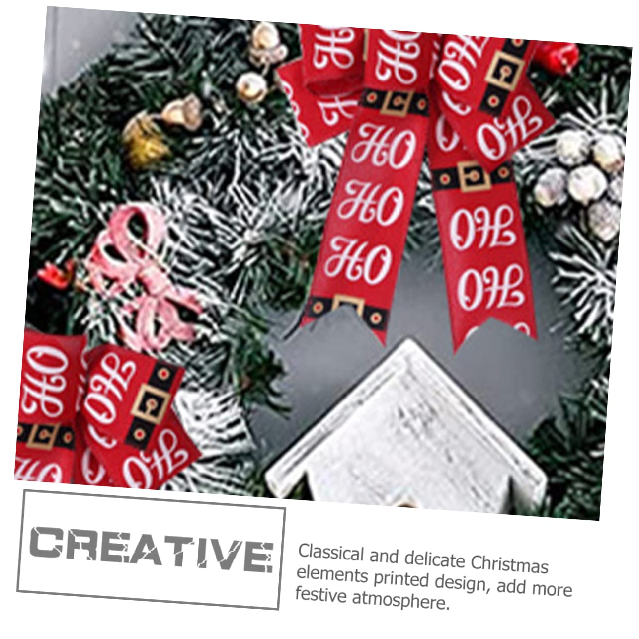 SEWACC 5stücke Weihnachtsdekorationsband Rotes Geschenkband Für Weihnachten Für Bastelprojekte Geschenkverpackungen Und Festliche Dekorationen Für Kreative Bastelideen Und Saisonale