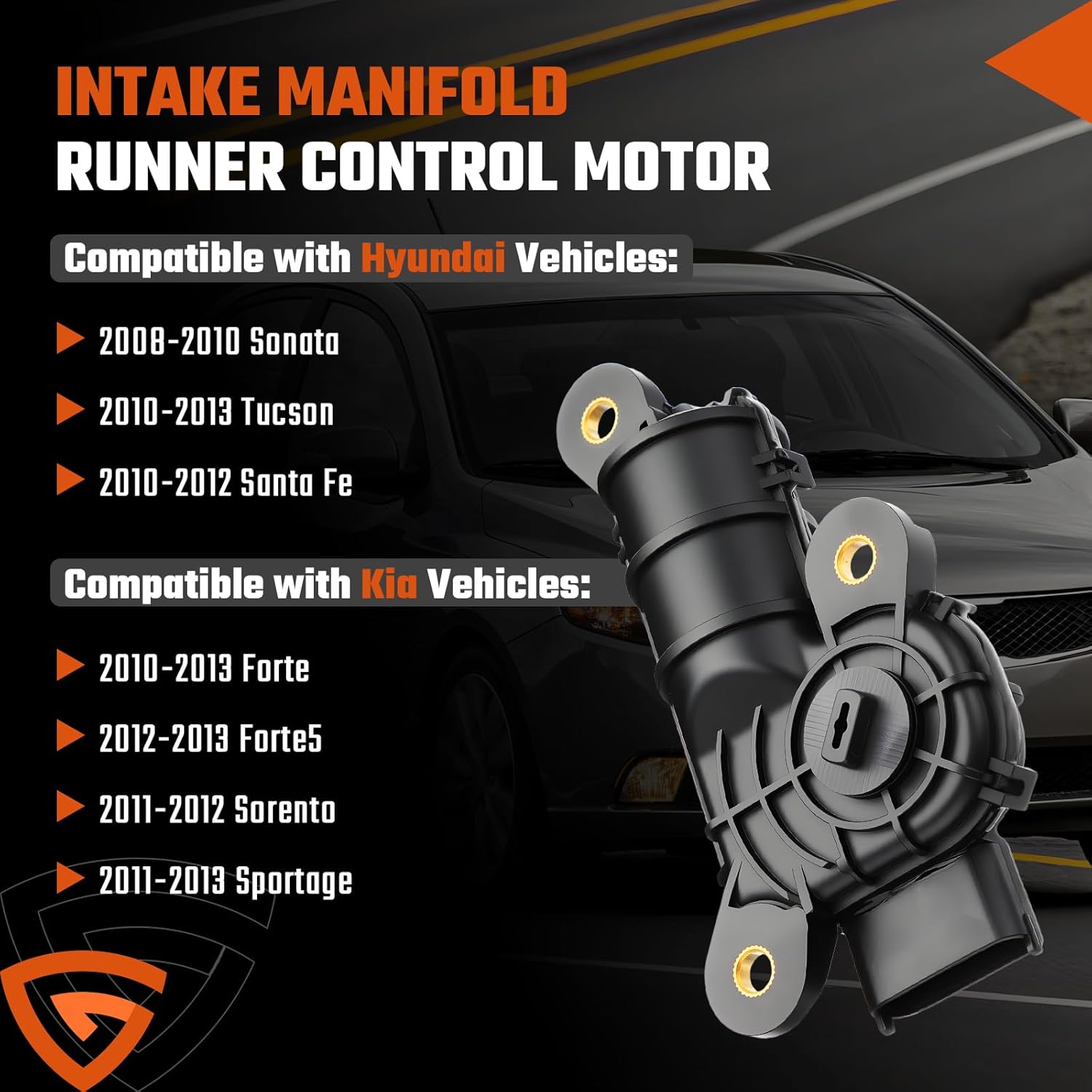 911-922 Engine Intake Manifold Runner Control Motor Fit for Hyundai Santa FE Sonata Tucson | Fit for Kia Forte5 Sorento Sportage 2010 2011 2012 2013, Replaces # 28323-2G000 28323-2G300