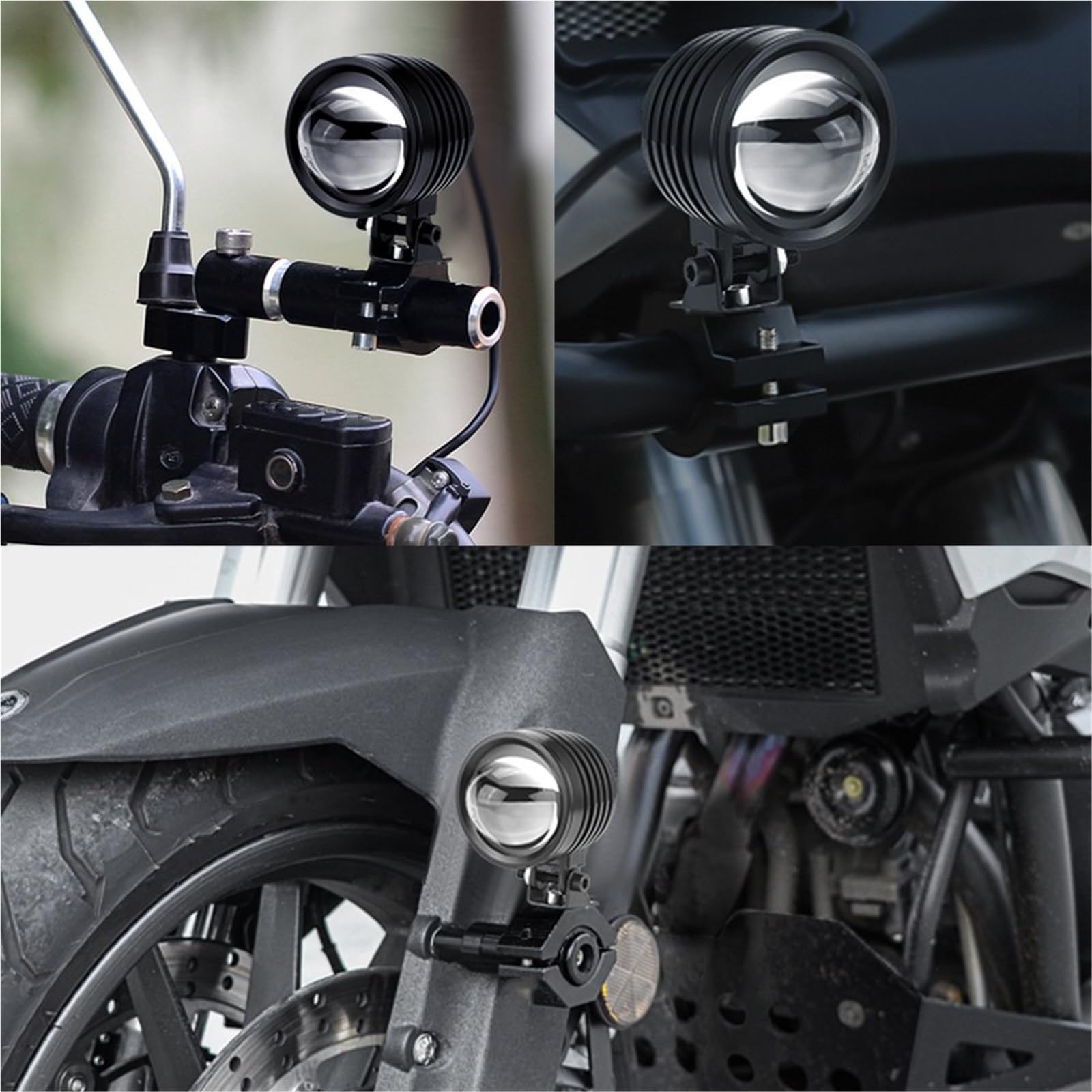 Foco LED Para Motocicleta, Luz Antiniebla Conducción Haz Alto Y Bajo, Lámparas Auxiliares Para Camiones, SUV Moto Coche, UTV Faros De Motocicleta