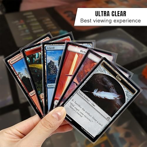 Miniatura 2 de Paquete de 300 fundas para tarjetas MTG Pro Clear MTG resistentes al desgarro, fundas MTG mate rugosas, fundas estándar Magic The Gathering