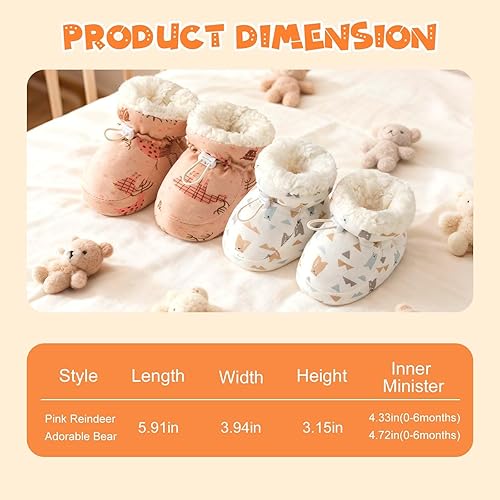 Miniatura 7 de Botas de bebé de piel cálida, 2025 nuevos botines cálidos y acogedores de vellón para bebé, nieve de invierno, suela suave, antideslizante,