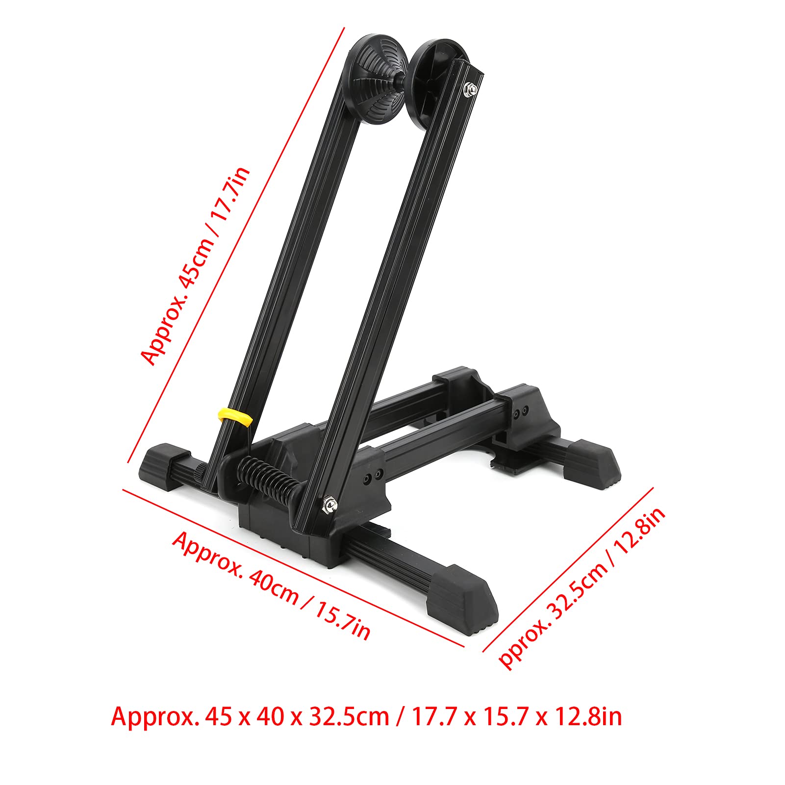 Buachois Fahrradständer Boden, Universal Fahrradhalter Faltbar Plug-in Hinterradständer, Fahrrad Ausstellungsständer, Tragbarer Fahrrad Abstellständer 