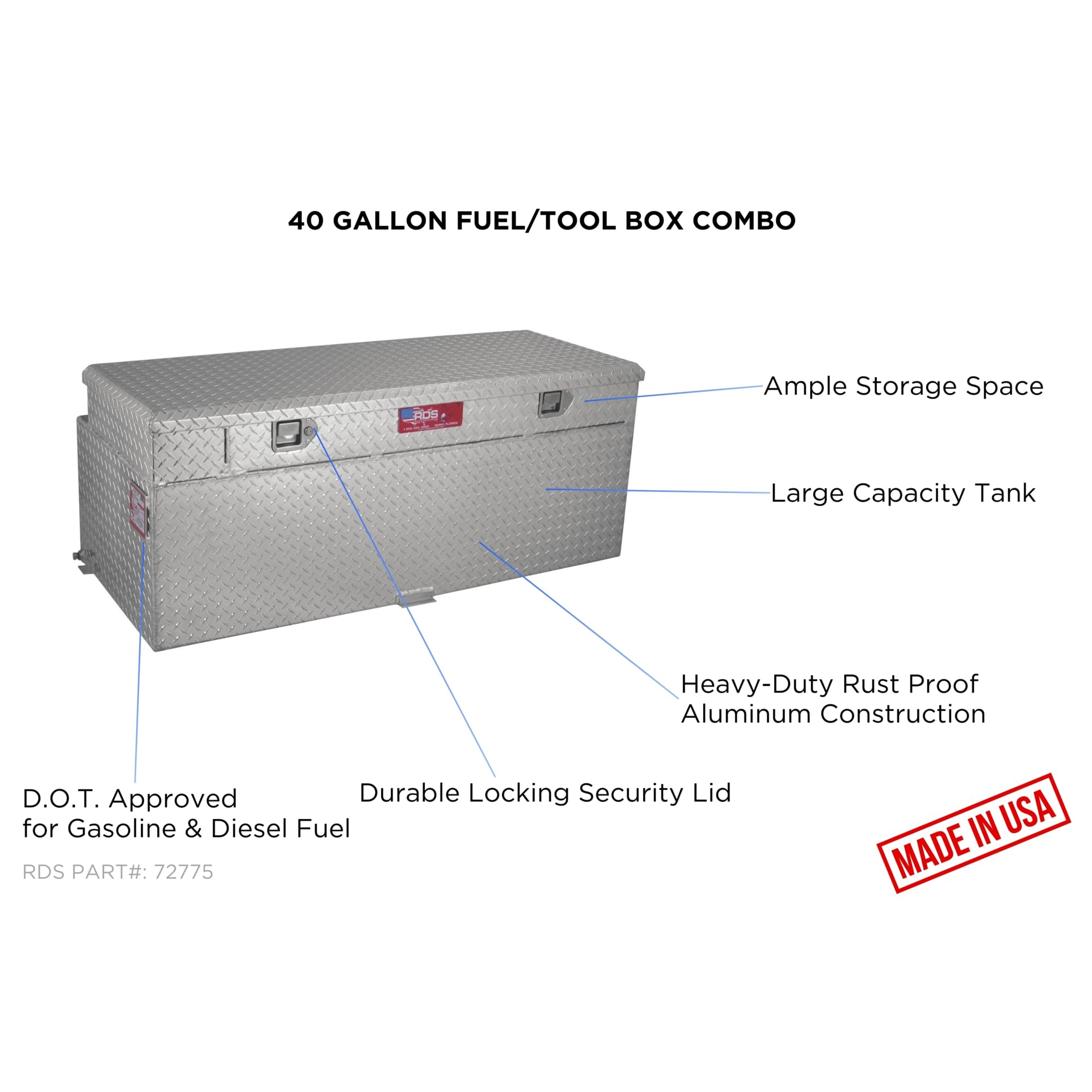Amazon.com: RDS MFG INC 72775 Fuel Tank : Automotive