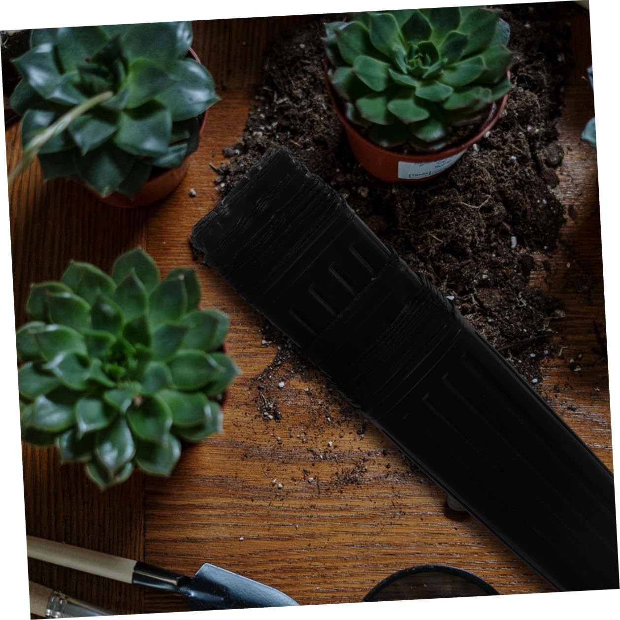 50pcs Black Plastic Fruit Nursery Bags for Citrus Seedlings, Thickened Long Rectangular Grow Bags 9x29cm, Garden Accessory Nutrient Basins for Outdoor Plant Cultivation