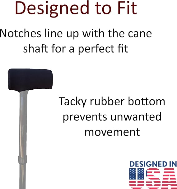 Crutcheze Cane Handle Cushion and Grip Cover, Padded Foam Cane Hand Grip
