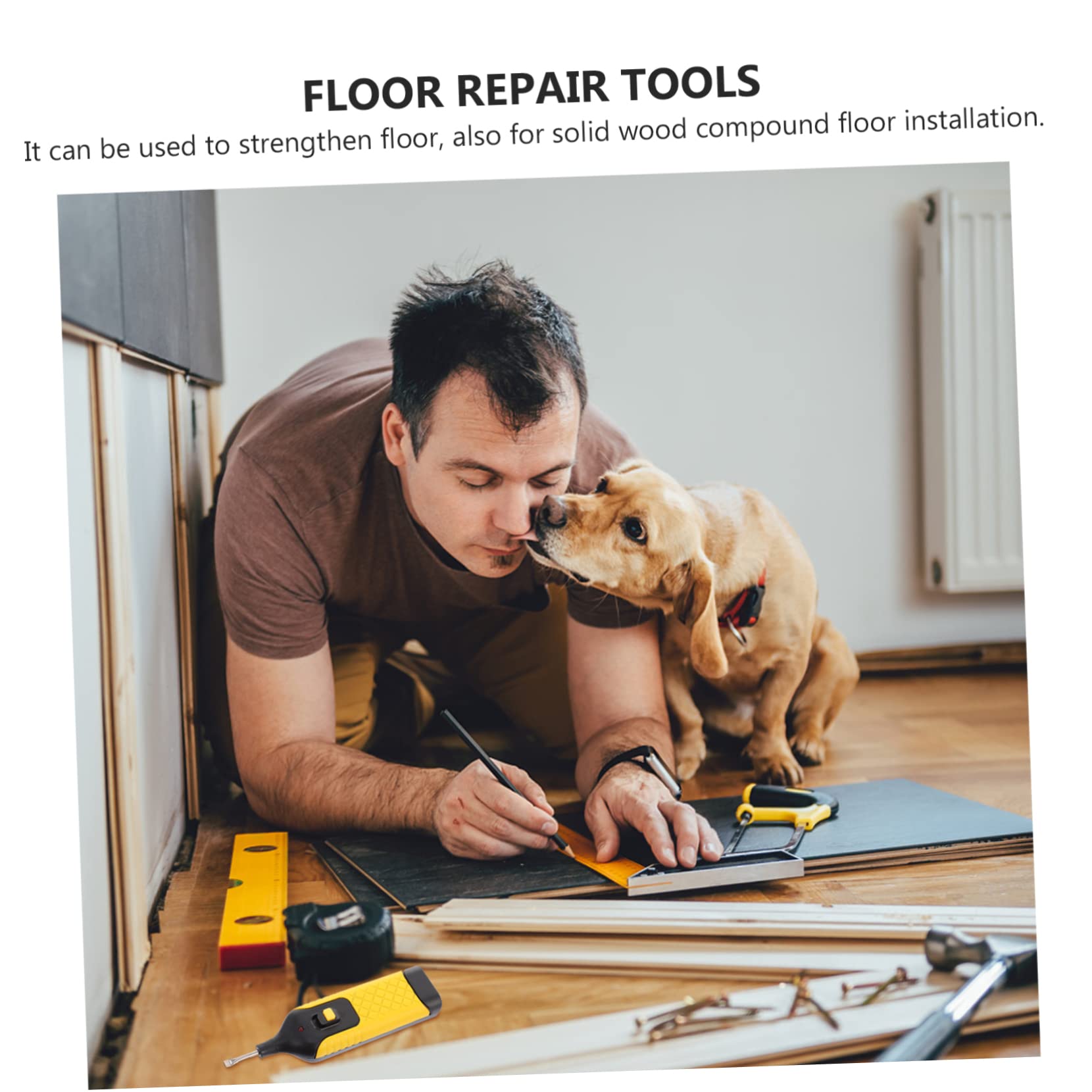 SECFOU 1juego Herramientas Para Reparación De Pisos y Muebles Kit De Accesorios Para Rellenar Grietas y Rayones Para Mantenimiento De Pisos Laminados