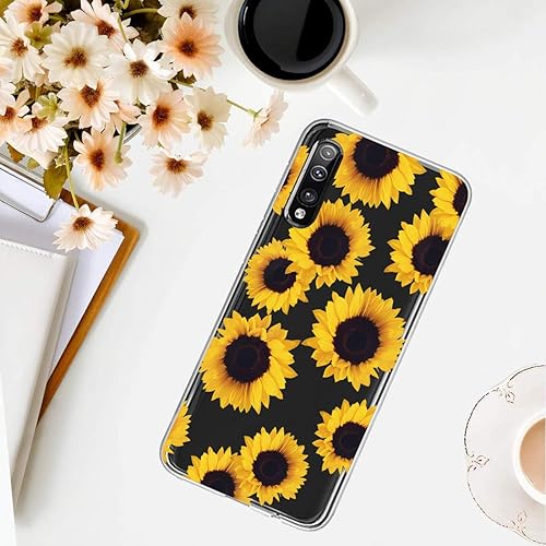 Miniatura 6 de Funda protectora para Samsung Galaxy A70, a prueba de golpes, transparente, floral, suave, flexible, TPU delgada, funda protectora para Samsung