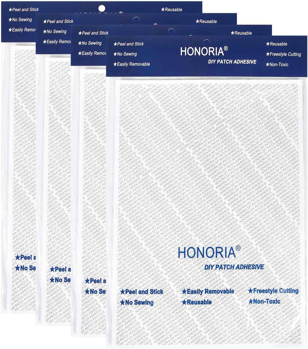 Freestyle Double-Sided Patch Adhesive Kit, No Ironing, No Sewing, Washable, Boys&Girls Scout Badge Adhesive, Cut and Paste in 3 Mins